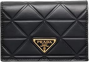 【美品】PRADA プラダ サフィアーノ 二つ折り財布 1MV021 ブラック Amazon | [プラク] 財布(二つ折り財布) 1MV021 名刺入れ ネロ